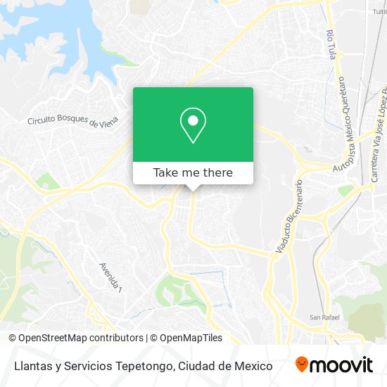 Llantas y Servicios Tepetongo map