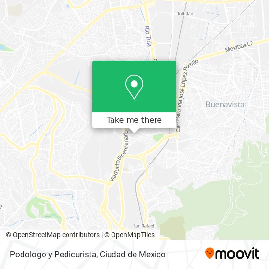 Mapa de Podologo y Pedicurista
