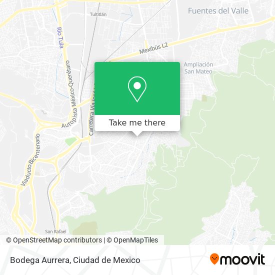 Mapa de Bodega Aurrera