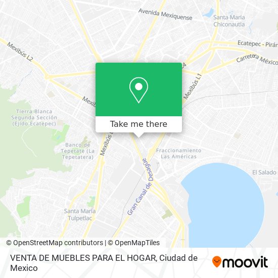 VENTA DE MUEBLES PARA EL HOGAR map