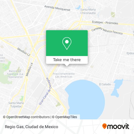 Mapa de Regio Gas
