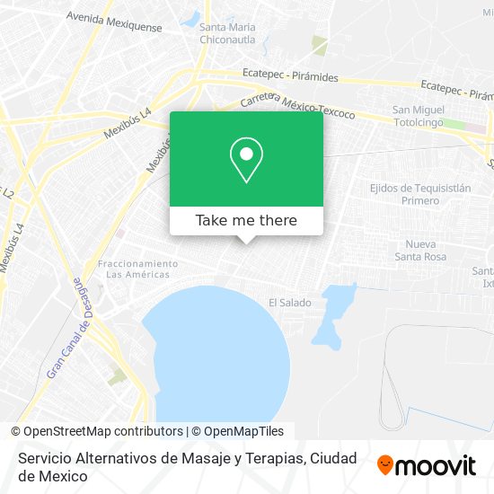 Mapa de Servicio Alternativos de Masaje y Terapias