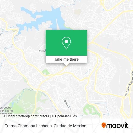 Tramo Chamapa Lecheria map