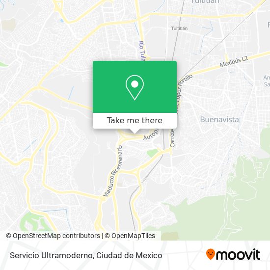 Servicio Ultramoderno map