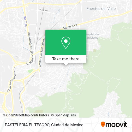 PASTELERIA EL TESORO map