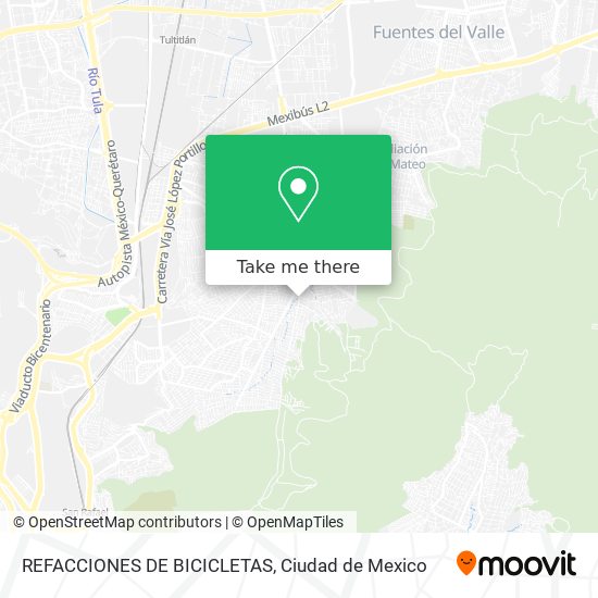 REFACCIONES DE BICICLETAS map