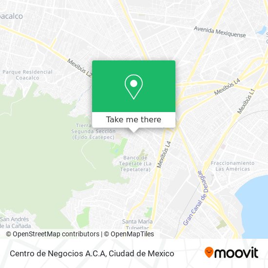 Mapa de Centro de Negocios A.C.A