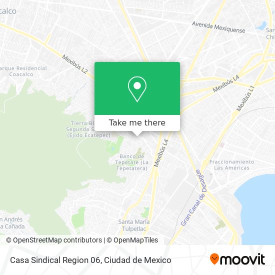 Casa Sindical Region 06 map