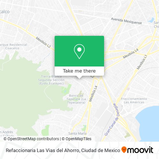Refaccionaria Las Vias del Ahorro map