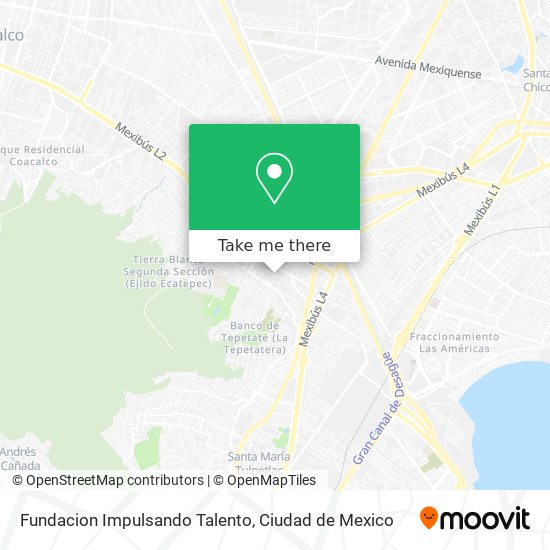 Fundacion Impulsando Talento map