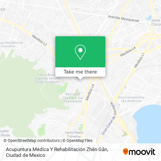 Acupuntura Médica Y Rehabilitación Zhēn Gān map