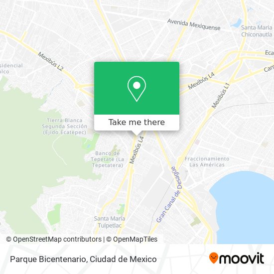Parque Bicentenario map