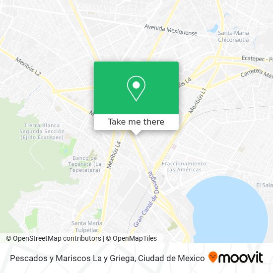 Mapa de Pescados y Mariscos La y Griega