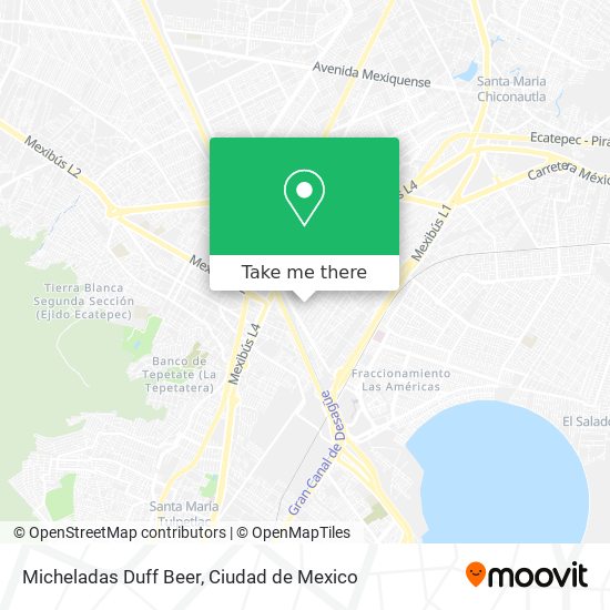 Mapa de Micheladas Duff Beer