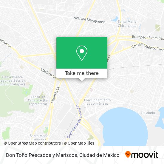 Mapa de Don Toño Pescados y Mariscos