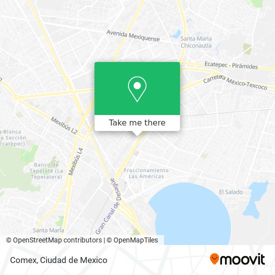 How to get to Comex in Coacalco De Berriozábal by Bus or Metro?