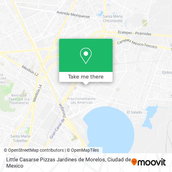 Mapa de Little Casarse Pizzas Jardines de Morelos