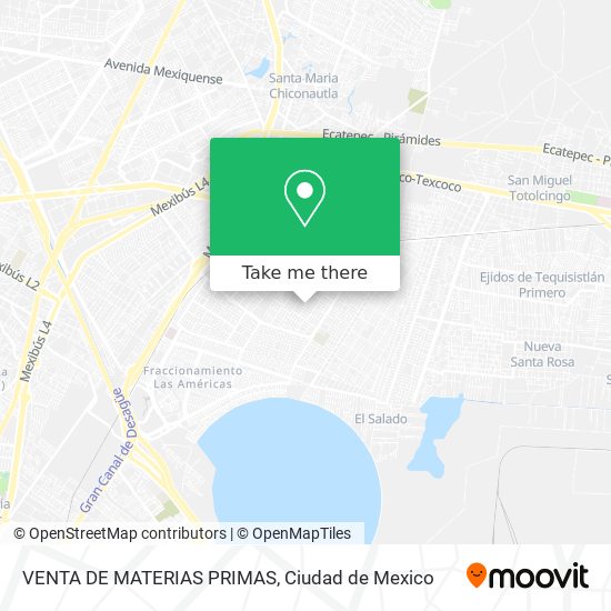 Mapa de VENTA DE MATERIAS PRIMAS