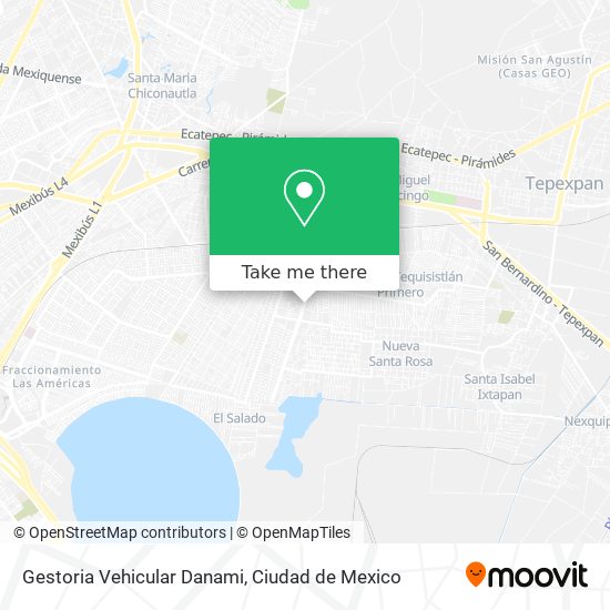 Gestoria Vehicular Danami map