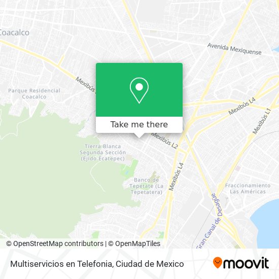 Multiservicios en Telefonia map