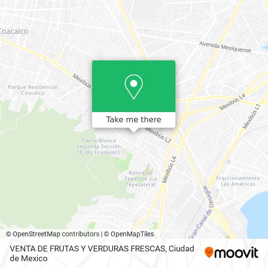 VENTA DE FRUTAS Y VERDURAS FRESCAS map