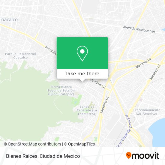 Bienes Raices map