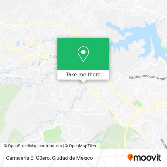 Mapa de Carnicería El Güero