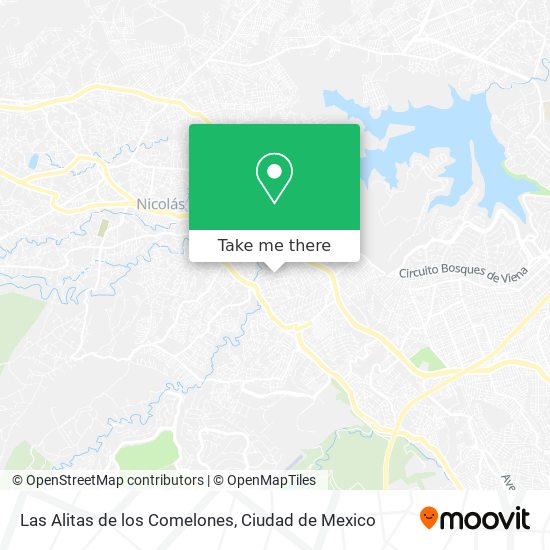 Las Alitas de los Comelones map