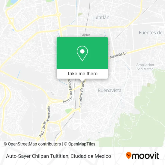 Auto-Sayer Chilpan Tultitlan map
