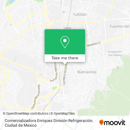 Mapa de Comercializadora Enriquez División Refrigeración