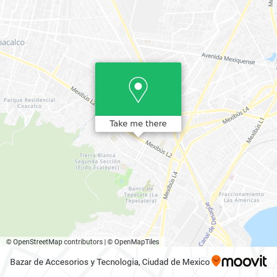 Bazar de Accesorios y Tecnologia map