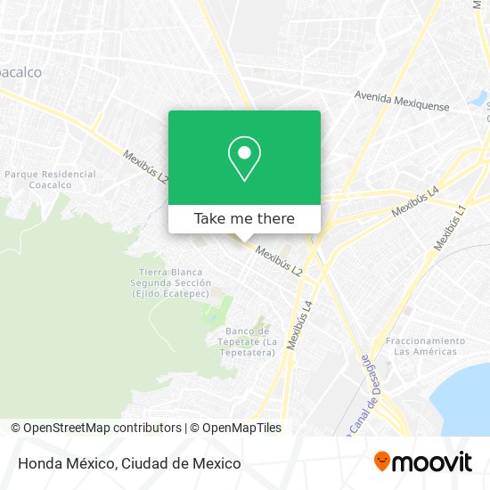 Honda México map