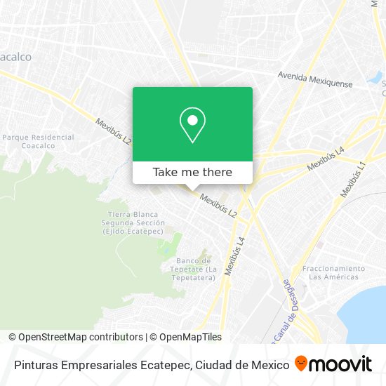 Pinturas Empresariales Ecatepec map