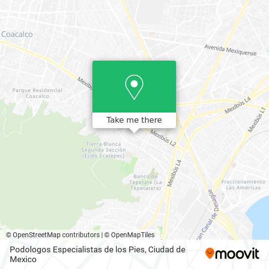 Podologos Especialistas de los Pies map