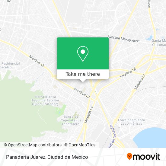 Mapa de Panaderia Juarez