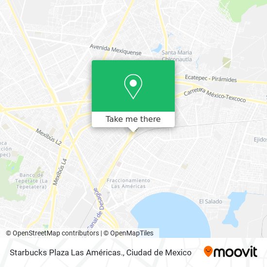 Mapa de Starbucks Plaza Las Américas.