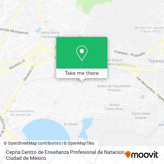 Mapa de Cepna Centro de Enseñanza Profesional de Natacion