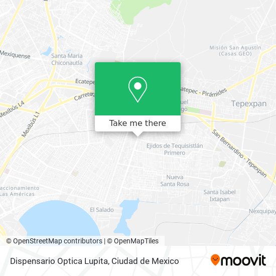 Dispensario Optica Lupita map