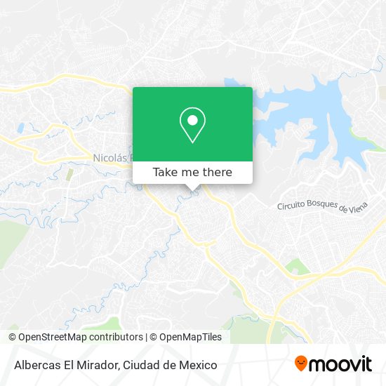 Mapa de Albercas El Mirador