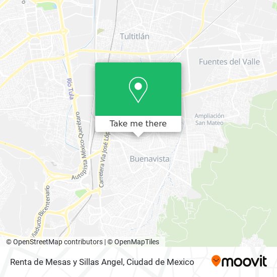 Renta de Mesas y Sillas Angel map