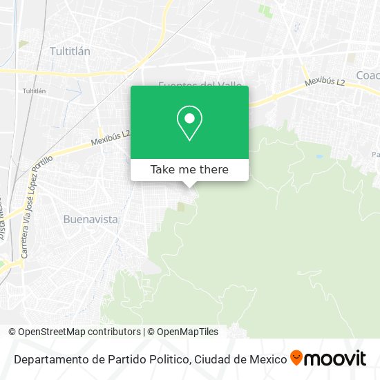 Departamento de Partido Politico map