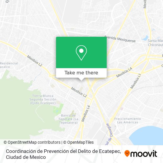 Coordinación de Prevención del Delito de Ecatepec map