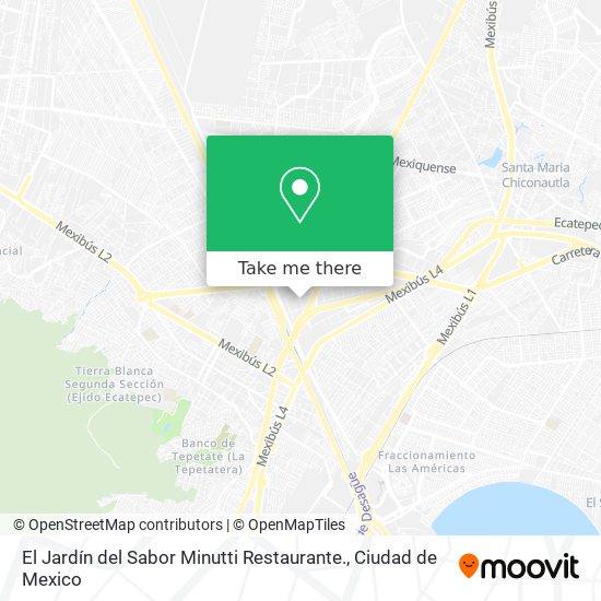 El Jardín del Sabor Minutti Restaurante. map