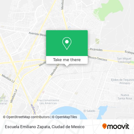 Mapa de Escuela Emiliano Zapata