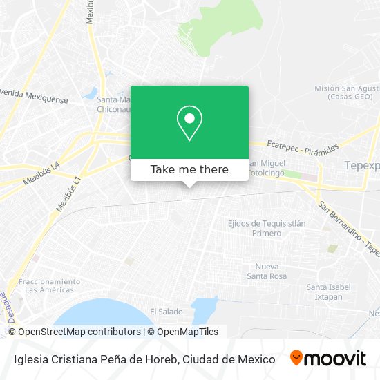 Mapa de Iglesia Cristiana Peña de Horeb