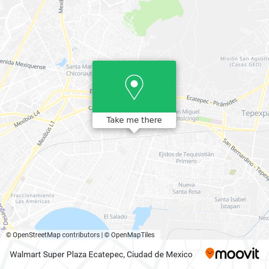 Walmart Super Plaza Ecatepec map