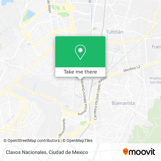 Clavos Nacionales map
