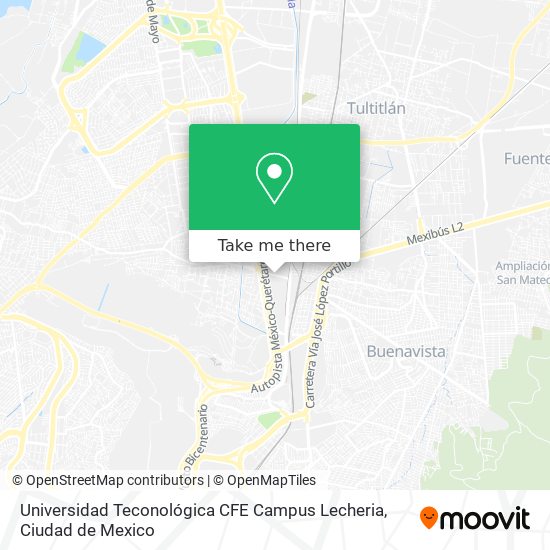 Universidad Teconológica CFE Campus Lecheria map