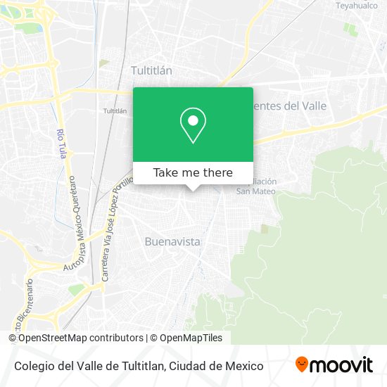 Colegio del Valle de Tultitlan map