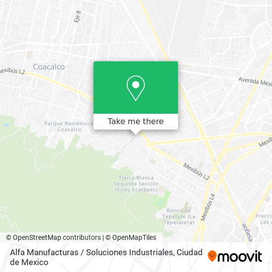 Mapa de Alfa Manufacturas / Soluciones Industriales